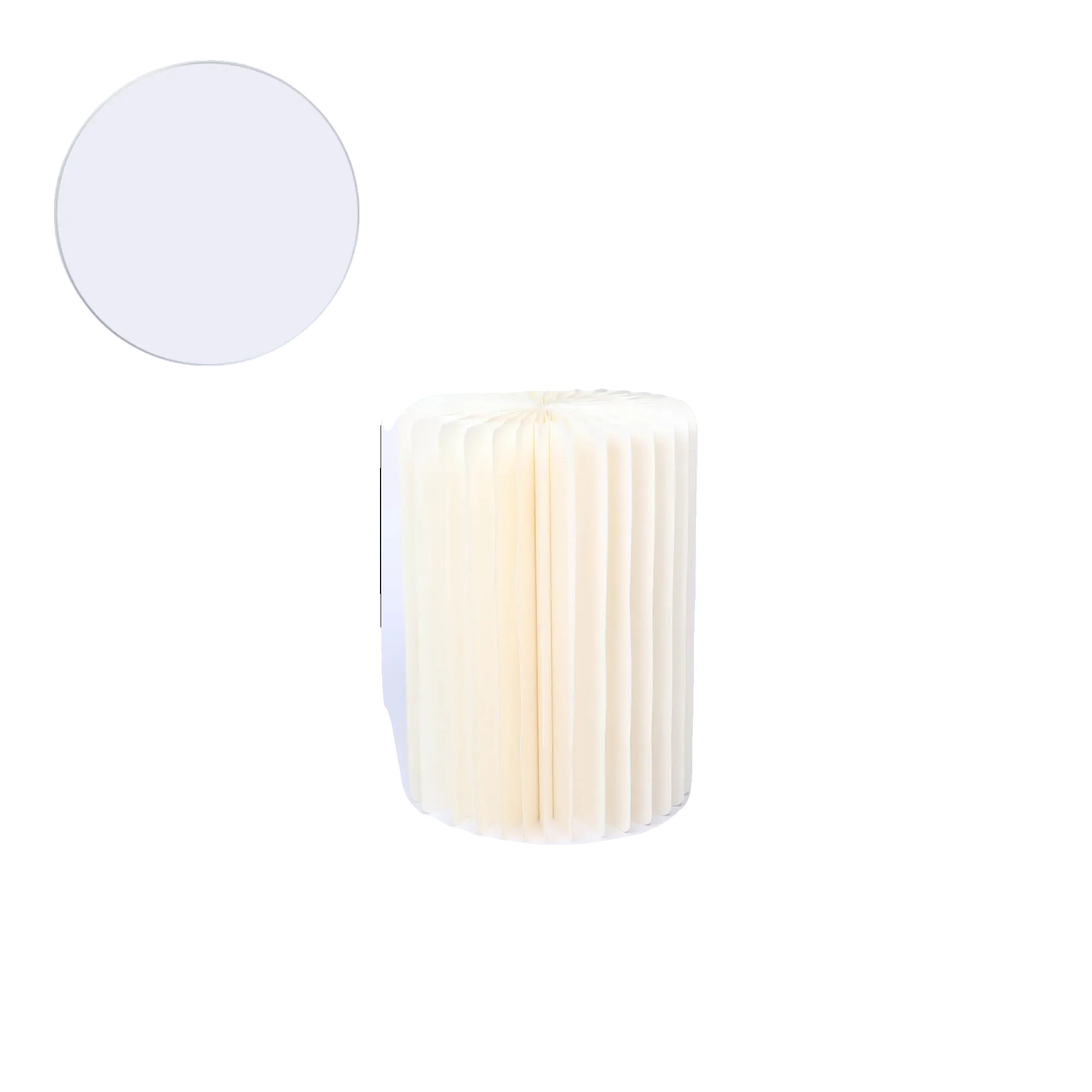 Buffetständer, Transparentes Pvc-material, Robustes Und Elegantes Design, Weiß 40