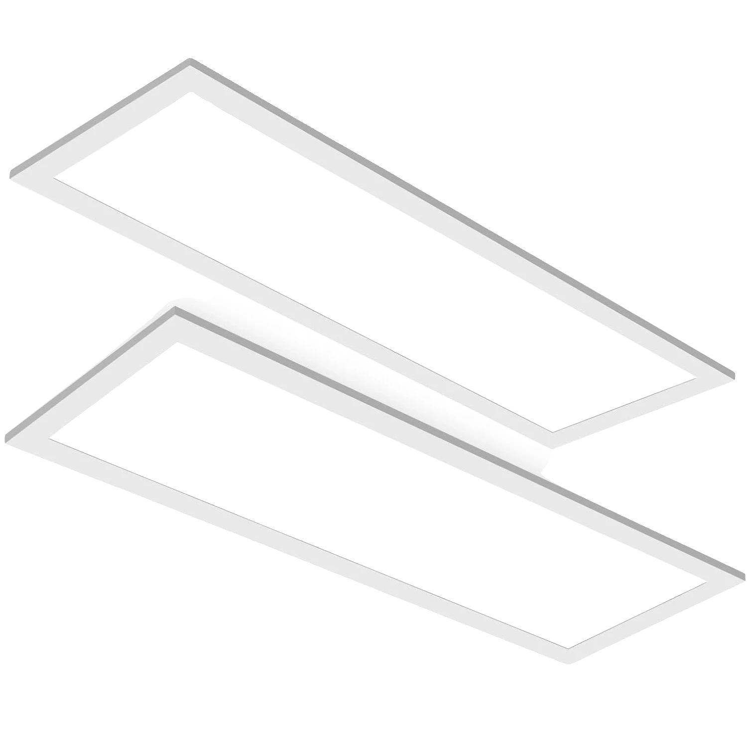Deckenleuchte, Dimmbar, Energieeffizient, 2 Stück, 60 Cm, Neutrales Licht, Weiß