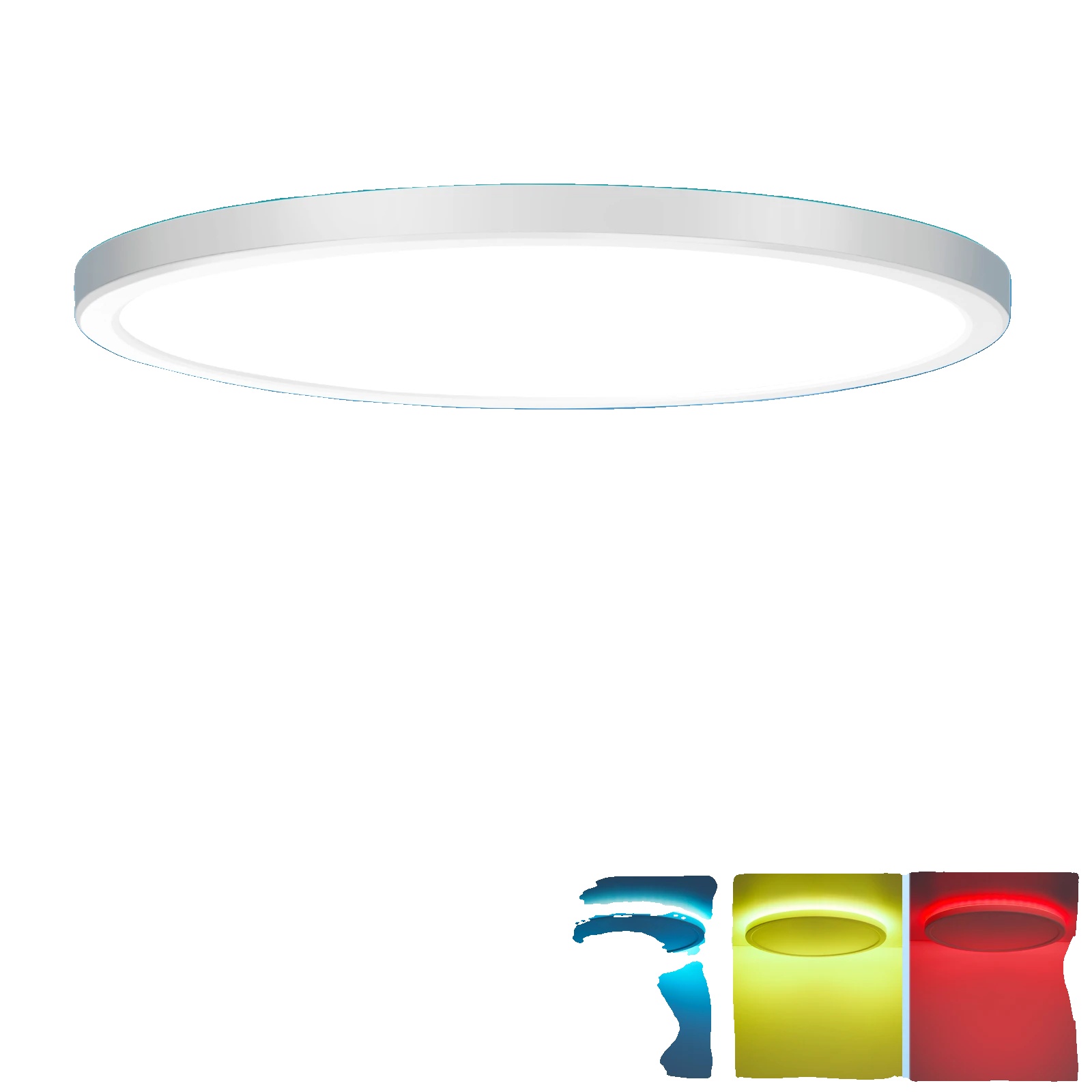 Deckenleuchte, Dimmbar, Farbwechsel, 4 Stück, 30 Cm, Neutrales Licht, Weiß