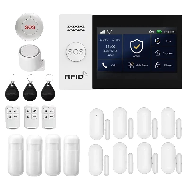 Intelligentes Alarmsystem, Drahtlose Verbindung, App-steuerung, 2g-wlan-kit