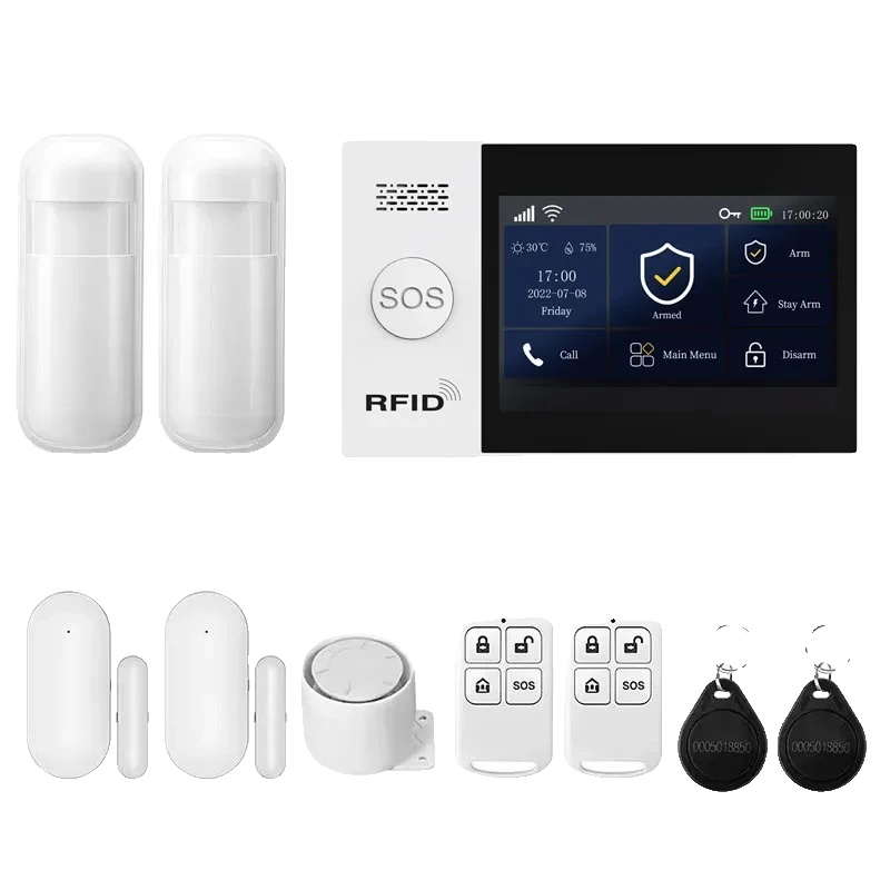 Intelligentes Alarmsystem, Drahtlose Verbindung, App-steuerung, 2g-wlan-kit B