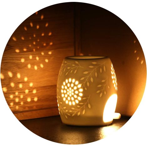 Duftlampe, Teelichthalter, Duftende Keramiklampe Mit Kerzenlöffel