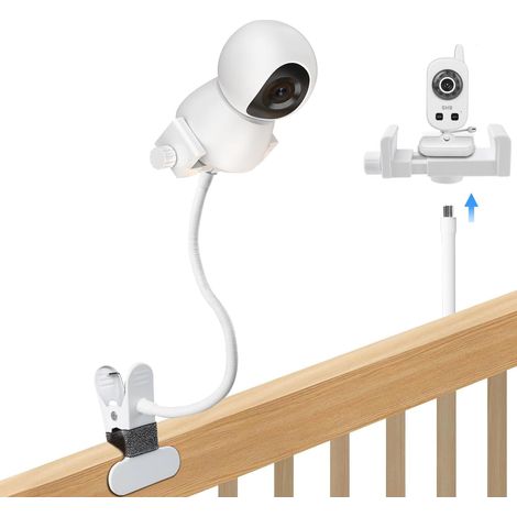 Universalhalterung, 360° Flexibler Arm, Robuste Klemme, Für Babybett Und Schreibtisch