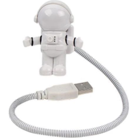 Usb-led-nachtlicht Im Astronauten-design, Tragbar, Verstellbar Und Faltbar, Für Computer, Pc, Laptop, Originelle Weltraumlampe