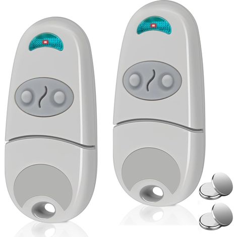 2er-pack 433,92 Mhz Tor-fernbedienung, 2 Kanäle, Kompatibel Mit C@me, Kompaktschlüssel Für Garagentore