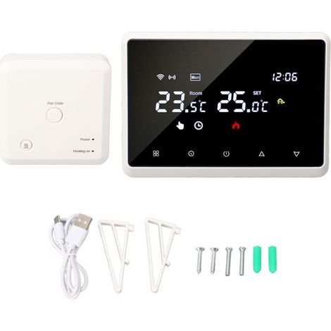 Intelligenter, Weißer Wandthermostat, 0,5 °c Genauigkeit, Sprachsteuerung, Timer, Für Haushaltsgeräte, 230 V