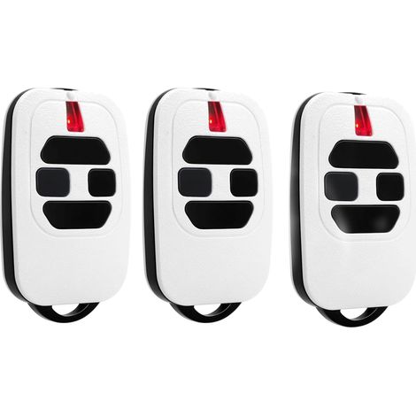 Set Mit 3 Fernbedienungen (433,92 Mhz) – Kompatibel Mit Dea Gti2/4, Gt2/4, Mio Tr2/4, Tr2n/4n – Programmierung Über Led – Lieferumfang: Batterie Und Bedienungsanleitung
