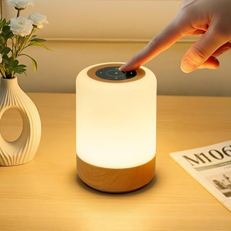 Wiederaufladbare Led-touch-lampe Mit Usb-anschluss, 8 Farben, 4 Modi, Timer, Haken, Innendekoration
