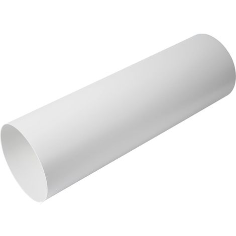 Rundes Lüftungsrohr, 150 Mm Durchmesser, 50 Cm Lang, Weißer Kunststoff, Für Heizung Und Klimaanlage