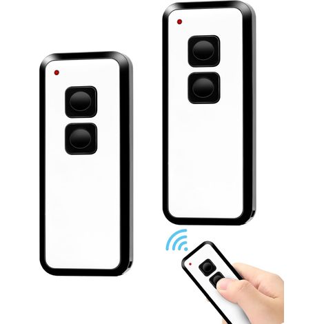 2 Stück 433,92 Mhz Torfernbedienung, Für Novoferm Novotron 502 Max43-2, Mini-novotron 522, Mini-novotron 524, 2 Kanäle, Garagentorfernbedienung, Torgeber, Fernbedienungsplakette