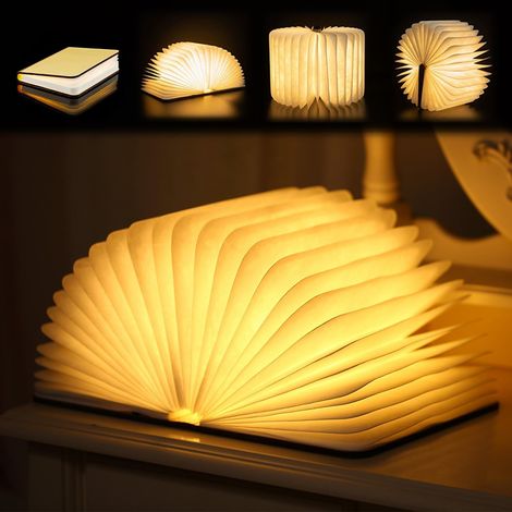 Led-buchlampe, Led-leseleuchte, Faltbare Leselampe, Leuchtende Buchdekoration Fürs Schlafzimmer, Led-leselampe, Led-leselicht, Geburtstagsgeschenk Und Regaldekoration