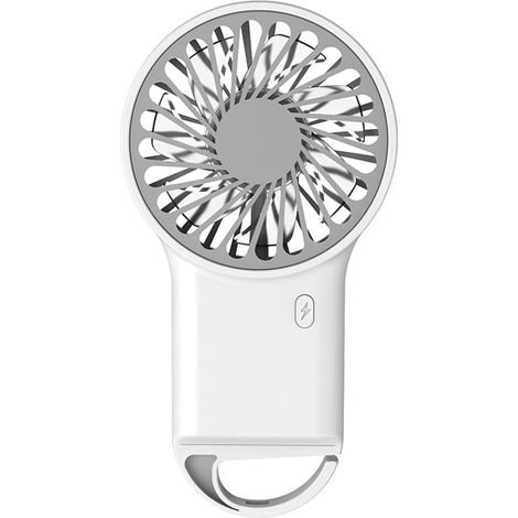 Tragbarer Ventilator, Usb-aufladbar, 3 Geschwindigkeitsstufen, Klappbarer Haken, Ideal Für Reisen, Camping Und Büro
