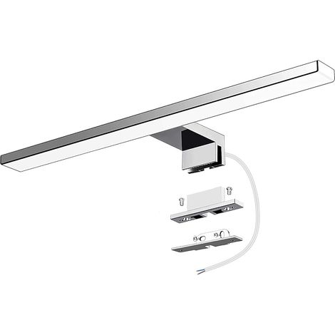 Led-spiegelleuchte, 400 Mm, Neutralweiß 4000 K, Ip44, Edelstahl, Badezimmer
