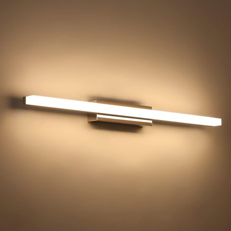 Led-wandleuchte, Ip44 Wasserdicht, Edelstahl, Warmweißes Licht, Für Badezimmer