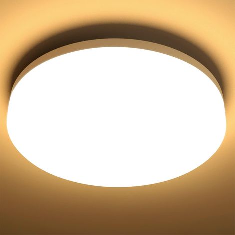 Led-deckenleuchte, 15 W, Ip54 Wasserdicht, 1500 Lm, Warmweiß (3000 K), Für Badezimmer, Schlafzimmer, Flur