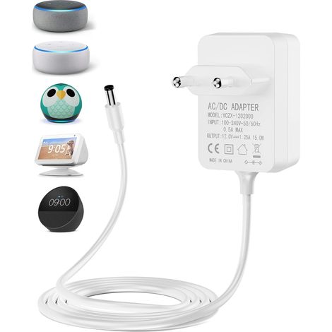 X 15-w-netzteil Für Echo Dot Show 5 Spot Tv Cube, 1,5 M Kabel, 100–240 V Eingang, Für Den Heimgebrauch