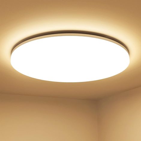 Runde Led-deckenleuchte, 24 W, Ip54, Warmweiß (3000 K), Innen-/außenbeleuchtung Für Bad Und Küche