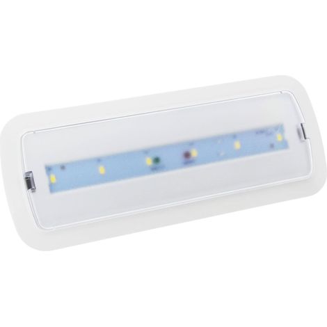 Led-notleuchte, 3 W, 250 Lm, Weiß, Wand- Oder Deckenmontage