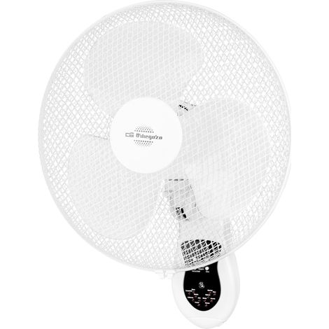 Wandventilator, Fernbedienung, 3 Geschwindigkeitsstufen, Oszillierender Kopf, Timer, Kunststoff