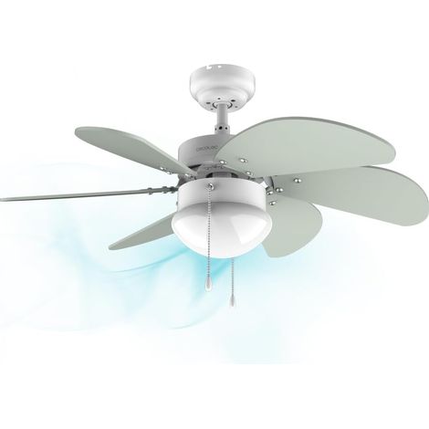 Deckenventilator, 50 W, 92 Cm Durchmesser, Integrierte Beleuchtung, 6 Wendbare Flügel, 3 Geschwindigkeitsstufen, Sommer-/winterfunktion