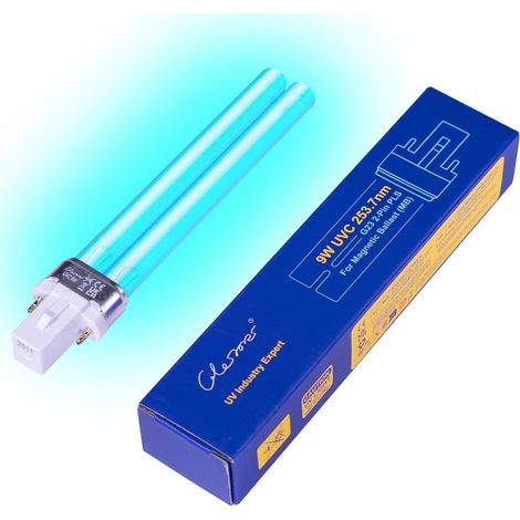 X 9-w-uv-lampe, 2g11-sockel, Quarzfilter, Wasserreiniger Für Aquarien Und Teiche