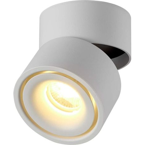 10-w-led-spot, 360° Verstellbare Deckenleuchte, Drehbar Und Für Die Oberflächenbeleuchtung Geeignet, Cob-led 10 X 10 Cm / Aluminium-wandleuchte (weiß - 3000 K) [energieklasse A+] [energieklasse A+]