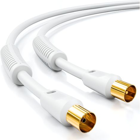 Antennenkabel, Iec-stecker, 4-fach Abgeschirmt, Ferritfilter, Für Tv/radio Dvb-t2