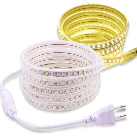 X 3 M Weißer Smd 5730 Led-streifen, Ip67 Wasserdicht, 220 V, Für Den Innen- Und Außenbereich