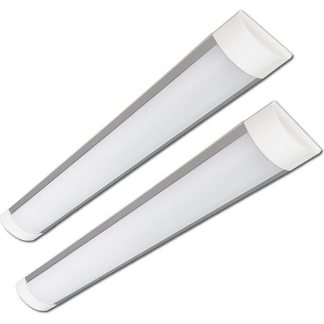2er-set Led-streifen, 60 Cm, 20 W, Farbtemperaturwahlschalter, 2000 Lumen, Aluminium, Für Den Innenbereich