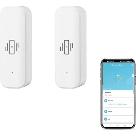 Wlan-vibrationssensor, Hub-frei, Kompatibel Mit Tuya Smart Life, Für Hausalarmanlagen Und Hausautomation, Einfache Installation