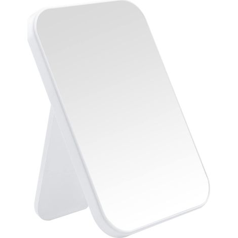 Faltbarer Kosmetikspiegel, Verstellbarer Ständer, Hd-glas, Quadratisches Design, Für Schreibtisch Und Wand