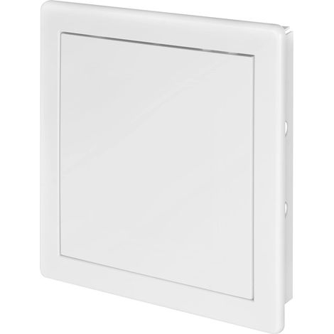 Weiße Kunststoff-zugangsklappe 200 X 200 Mm, Abnehmbare Tür Mit Verdecktem Scharnier, Für Sanitär- Und Elektroinstallationen
