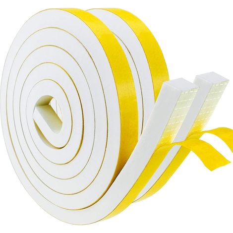 Rollen Isolierdichtung, 12 Mm Gummischaum, Starker Klebstoff, Luftdicht, Für Türen/fenster