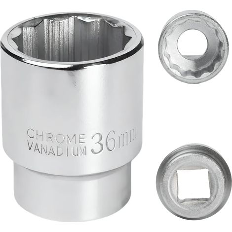 X 36 Mm 12-kant-steckschlüssel, Chrom-molybdän-stahl, 3/4"-vierkantantrieb, Für Schlagschrauber, Professioneller Einsatz