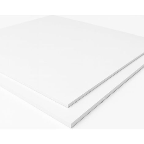 Starre, Weiße Pvc-platte, 70 X 60 Cm, Stärke 1 Mm, Für Beschilderung Und Dekoration