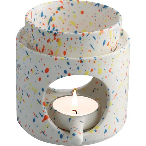 Keramik-ölbrenner Mit Abnehmbarer Schale, Aromalampe, Wachsdiffusor, Für Meditation Und Zuhause