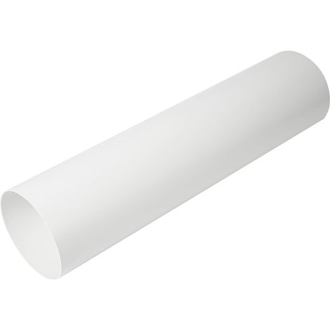 Rundes Lüftungsrohr Ø125 Mm 100 Cm Weiß Für Heizung Und Klimaanlage
