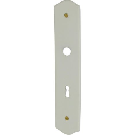 Schlüsselloch-abdeckplatte, Weißes Limoges-porzellan, 256 X 51 Mm, Für Innentüren