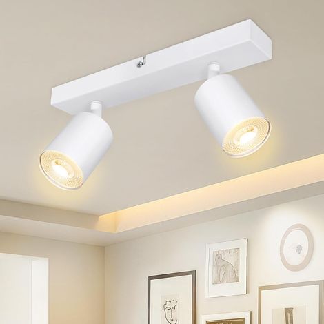 Matte, Weiße Gu10-led-strahler, 350° Verstellbar, Zur Decken- Oder Wandmontage, Für Wohnzimmer, Küche, Schlafzimmer