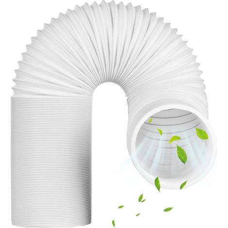 Tragbarer Klimaanlagenschlauch 2 M Ø150 Mm Flexibel Ausziehbar Für Badezimmer, Küche, Wäschetrockner