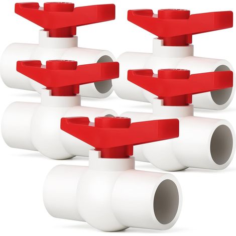 Pvc-kugelhähne, 25 Mm Durchmesser, Glatter Griff, Wasserdurchflussregelung, 1 Mpa Druck