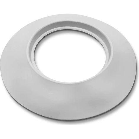 Rosettenabdeckung, Durchmesser 80 Mm, Weiße Kunststoff-badezimmerheizungsrohrabdeckung