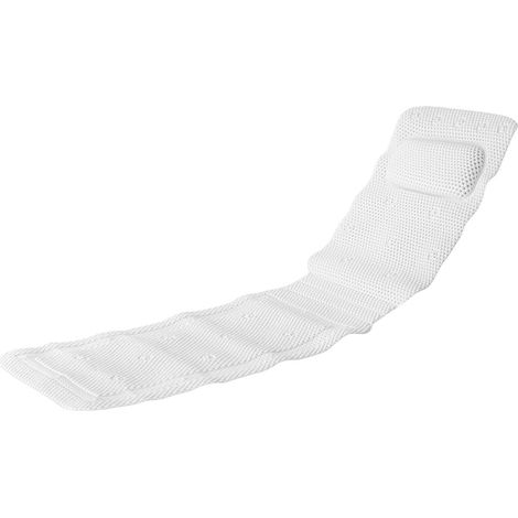 Badematte Mit Weißem Kissen Aus Weichem, Rutschfestem Und Antibakteriellem Pvc-schaum (14,2 X 49,2 Zoll)