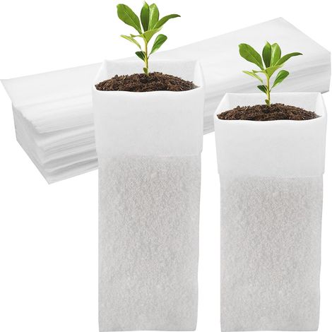 60 Pflanzsäcke, Vliesstoff, Durchlässig, Mit Drainage, Für Die Baumschule