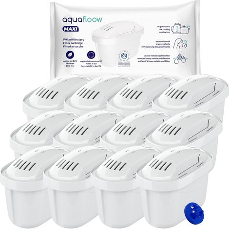 12er-pack Wasserfilter, Aktivkohle, Kalkreduzierung, Kompatibel Mit Brita Maxtra+, Für Den Hausgebrauch