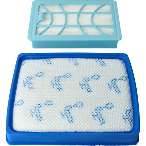 2x Filter, Kompatibel Mit Philips Powerpro Expert, Abluftfilter Und Zuluftfilter, Für Fc9742 Bis Fc9746