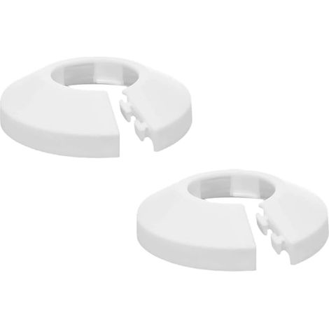 Set Mit 2 Rohrabdeckungen, Pp-kunststoff, 15 Mm Durchmesser, Für Heizkörper Und Heizgeräte