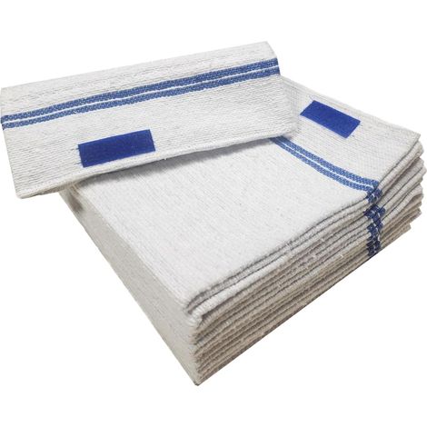 Set Mit 3 Wischmopp-pads, Selbstklebend, Geprägt, 50 X 50 Cm, Saugfähig, Für Alle Bodenarten