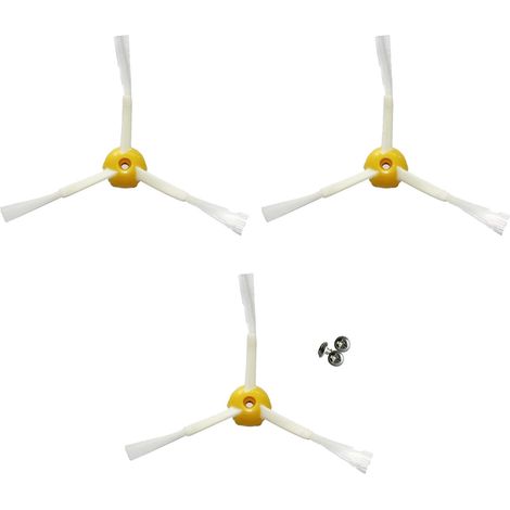 Set Mit 3 Seitenbürsten, Kompatibel Mit Roomba 500, 600 Und 700 Serie, Ersatzteile, Einfache Installation