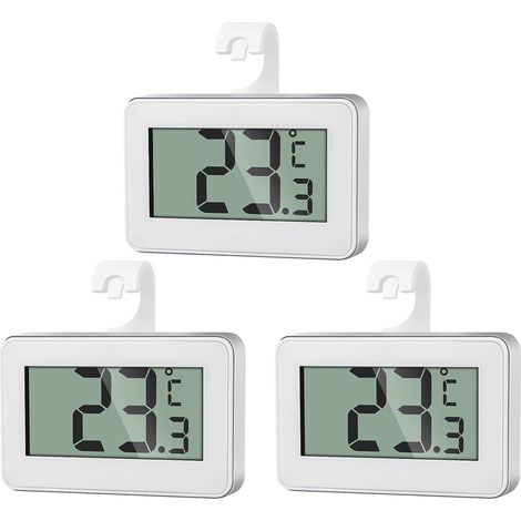 3-zoll-digitalthermometer, Wasserdicht Nach Ipx3, Messbereich -20 °c Bis 60 °c, Magnetisch Für Kühlschrank Und Gefrierschrank